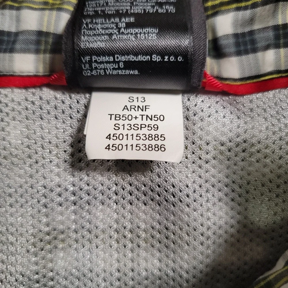 The North Face Men Plaid Short Sleeve Button Shirt Small‎ Outdoor Hiking